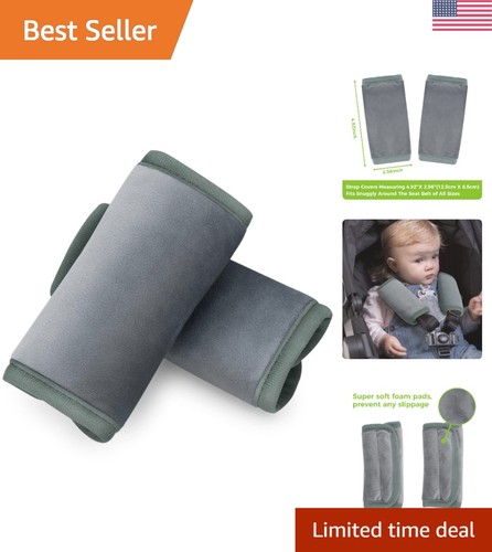 Hypoallergenic grey car seat - grey,